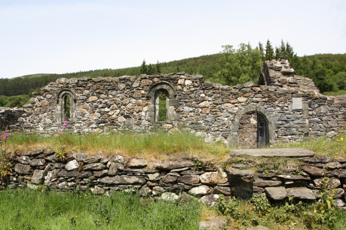 St. Savior's Church, Glendalough Valley, Wicklow Mountains National Park, Ireland 